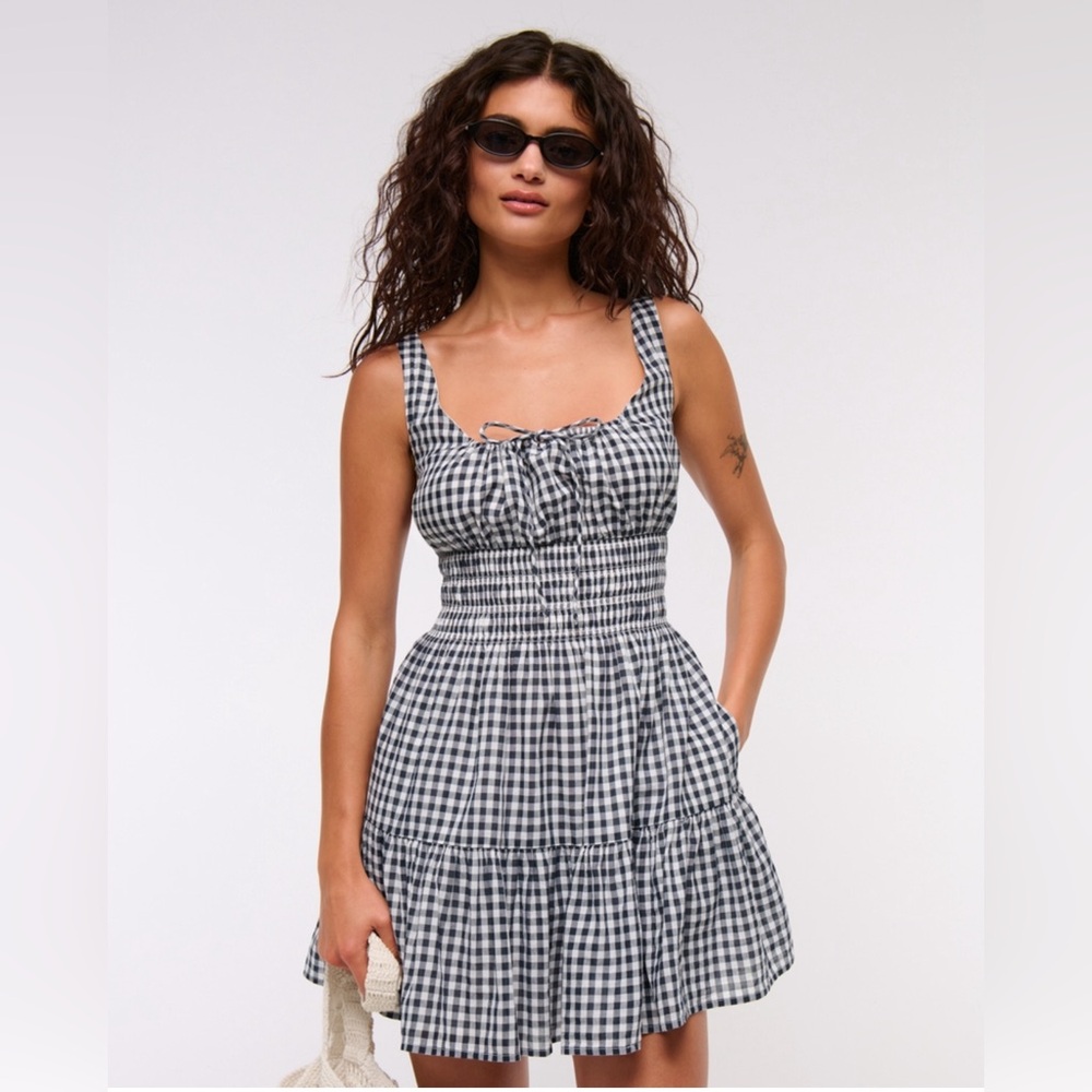 A&F Smoked Tie - Front Mini Dress